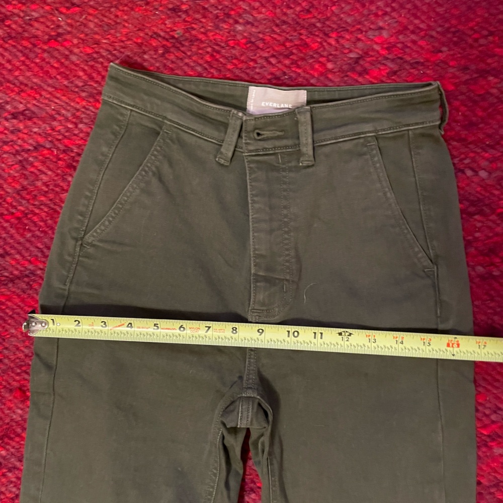 Everlane Slim Leg Crop 2 Lunar Green - Picture 6 of 8